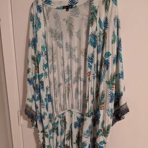 Leaf floral kimono/Shaw 1x